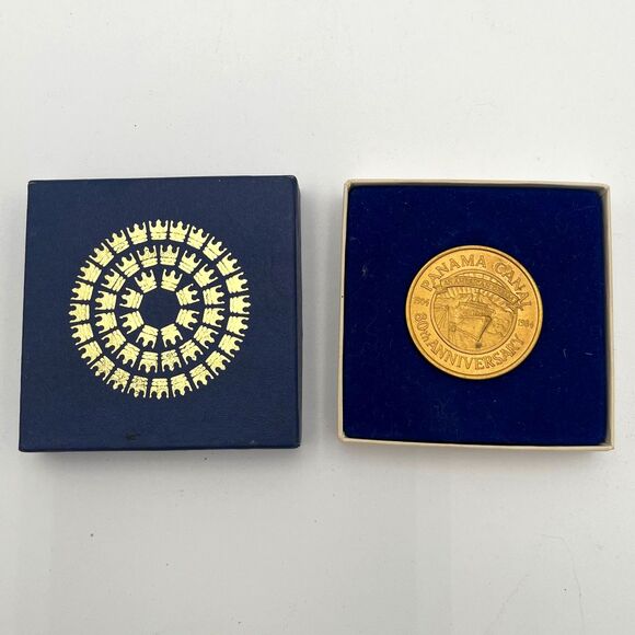 Royal Cruise Line An American Dream Panama Canal 80th Anniversary Gold Coin - Picture 2 of 2